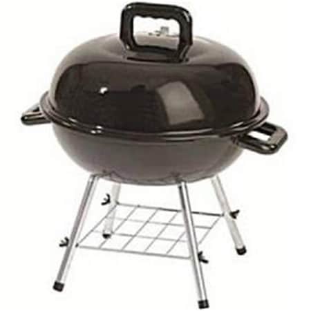 Curtilage 14 in. Charcoal Kettle Grill with Ash Catcher, Black CU2668263